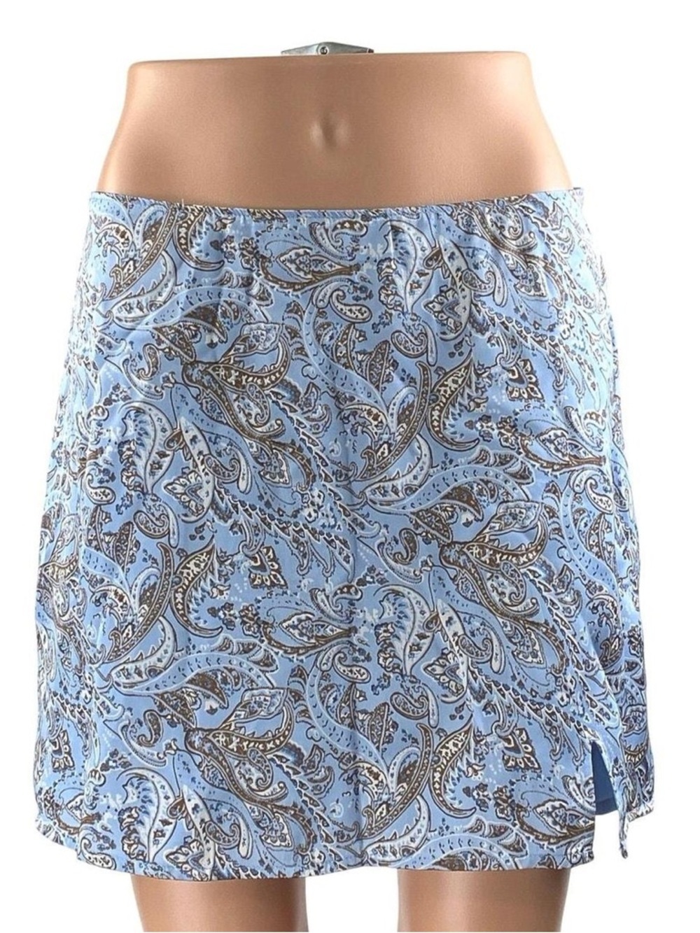 NWT Hollister Blue and Brown Paisley Mini Skirt Size XS - Picture 8 of 8